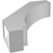 Ekena Millwork 5 1/2-in. W x 20-in. D x 24-in. H Imperial Architectural Grade PVC Knee Brace BRCP055X20X24IMP - alternate 2